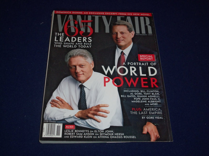 1997 NOVEMBER VANITY FAIR MAGAZINE - BILL CLINTON AND AL GORE - SP 4361