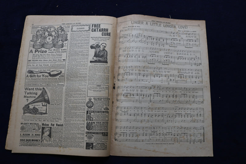 1906 NOVEMBER THE AMERICAN HOME NEWSPAPER - NICE ILLUSTRATED COVER - NP 8689