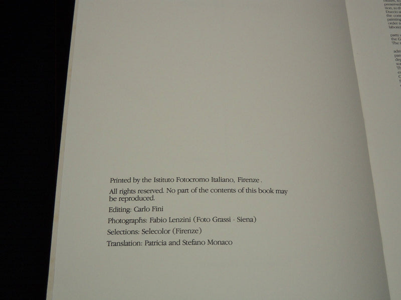 1980'S DUCCIO'S MAESTA SOFTCOVER BOOK BY ENZO CARLI - NICE PRINTS - KD 4814E