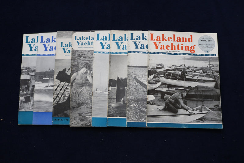 1950-1953 LAKELAND YACHTING MAGAZINE - LOT OF 8 - O 3576