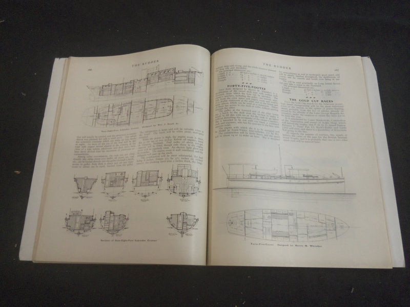 1914 MAY THE RUDDER MAGAZINE - ILLUSTRATIONS, STORIES, PHOTOS & ADS - B 4198T