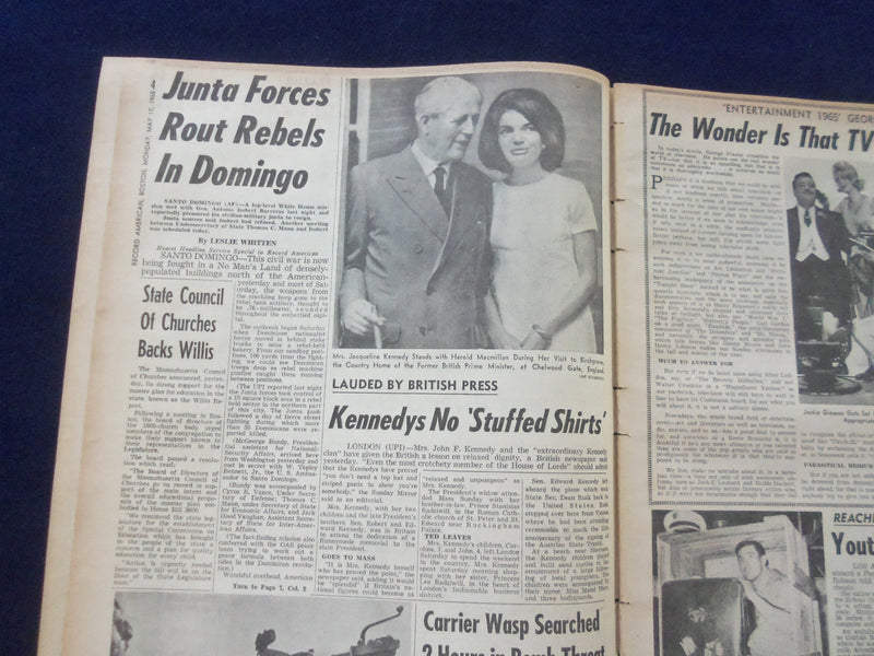 1965 MAY 17 BOSTON RECORD AMERICAN NEWSPAPER-HUNT GUMAN IN HIT-RUN DEATH-NP 6292