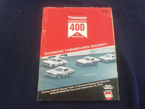 1976 SEPTEMBER 12 CAPITAL CITY 400 AT RICHMOND RACING PROGRAM - SP 3898D