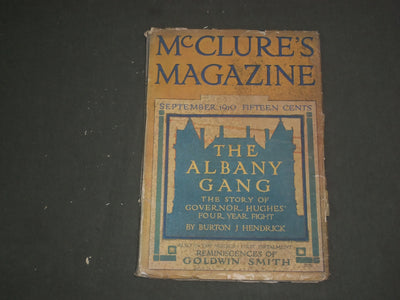 1910 SEPTEMBER MCCLURE'S MAGAZINE - STORIES, ILLUSTRATIONS & ADS - B 4601