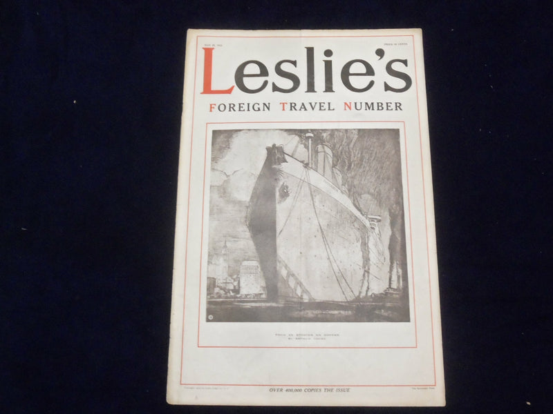 1913 MAY 29 LESLIE'S WEEKLY MAGAZINE - THE IMPERATOR - ST 6085