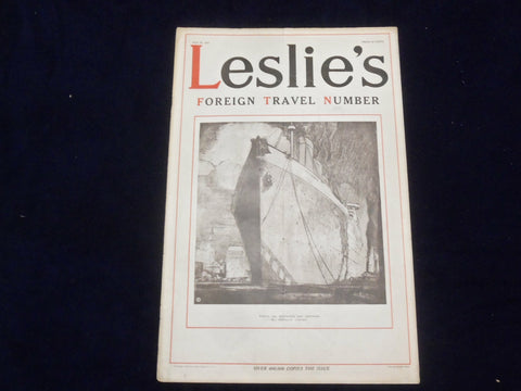 1913 MAY 29 LESLIE'S WEEKLY MAGAZINE - THE IMPERATOR - ST 6085