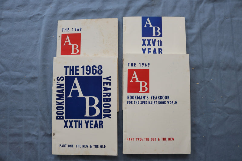 1968-1972 AB BOOKMAN'S YEARBOOK - LOT OF 4 - O 3895
