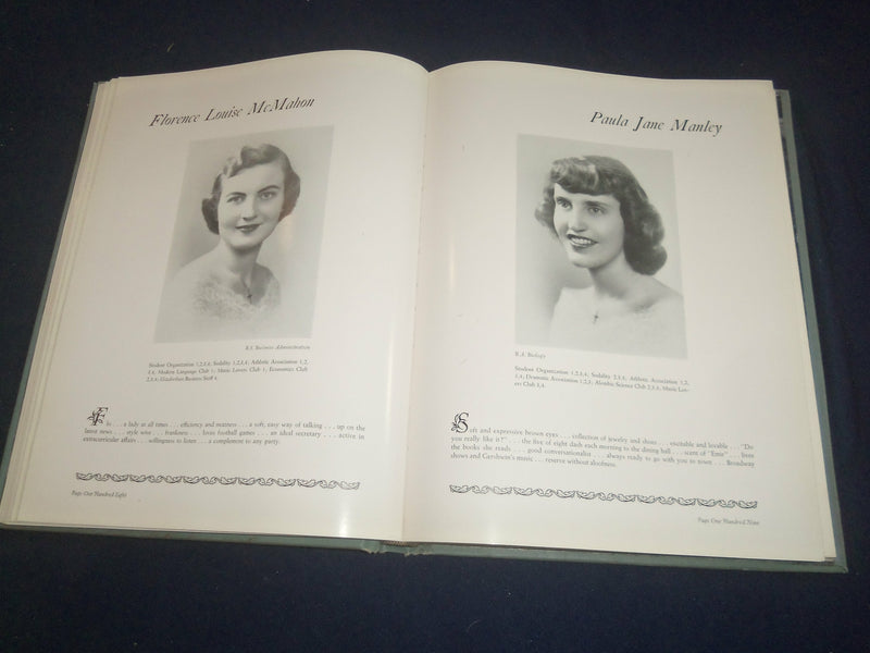 1952 THE ELIZABETHIAN COLLEGE OF ST. ELIZABETH YEARBOOK -MORRISTON, NJ - YB 2396