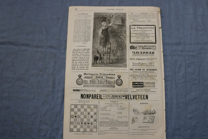 1882 DEC 30 L'UNIVERS ILLUSTRE - DISTRIBUTION DE LA PRIME - FRENCH - NP 8568