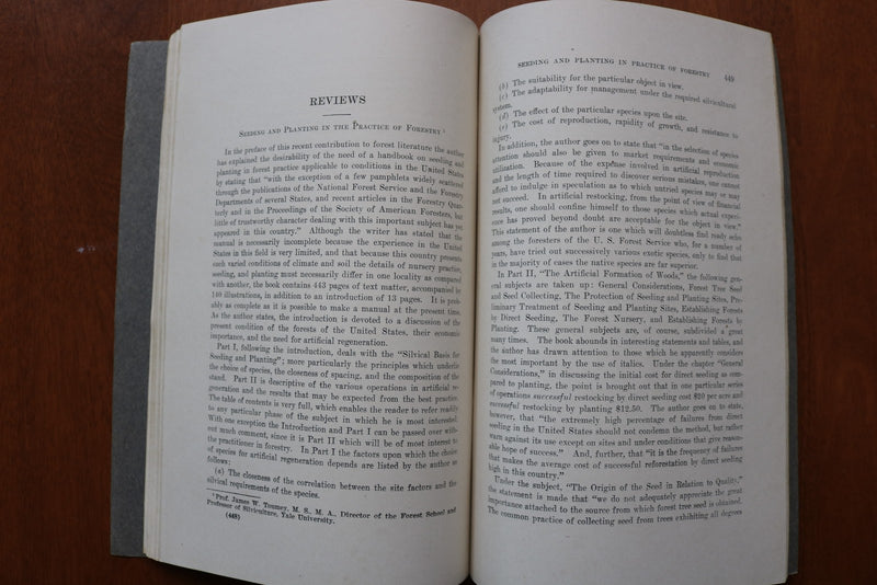 1916 OCTOBER SOCIETY OF AMERICAN FORESTERS PROCEEDINGS - SOFTCOVER BOOK - K 3247