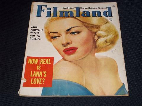 1954 APRIL FILMLAND MAGAZINE - LANA TURNER FRONT COVER - E 15256