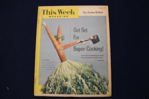 1957 APRIL 14 THIS WEEK MAGAZINE - RHONDA FLEMMING ARTICLE AND PHOTO - E 22999