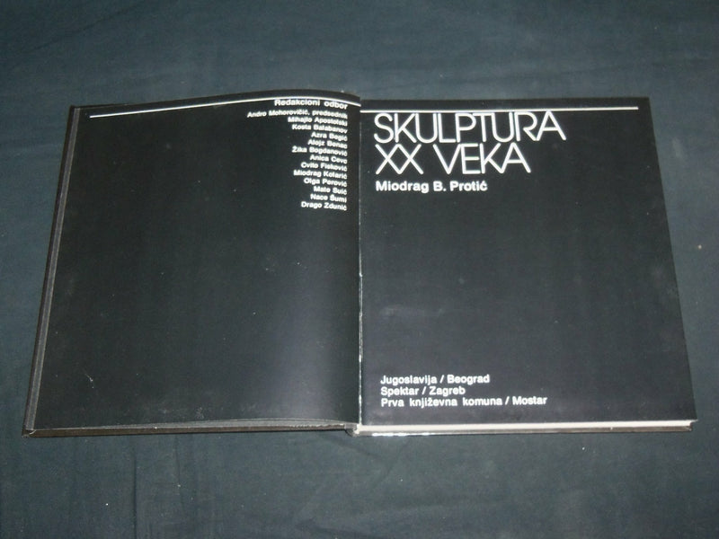 1982 SKULPTURA XX VEKA HARDCOVER BOOK - BOSNIAN - GREAT PHOTOS - I 2017