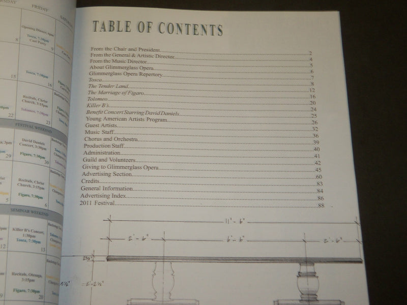 2003-2010 GLIMMERGLASS OPERA PROGRAM LOT OF 3 DIFFERENT ISSUES - O 533