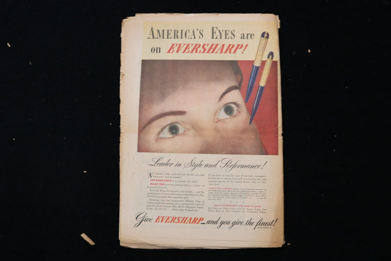1945 MAY 13 THE AMERICAN WEEKLY MAGAZINE - HENRY CLIVE PAINTING COVER - E 26320