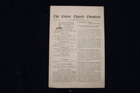 1933 THE CENTER CHURCH CHRONICLE NEWSLETTER - LOT OF 2 - K 1502