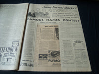 1935 JANUARY 5 PHILADELPHIA RECORD NEWSPAPER - HE'S THE MAN LINDY - NT 7252