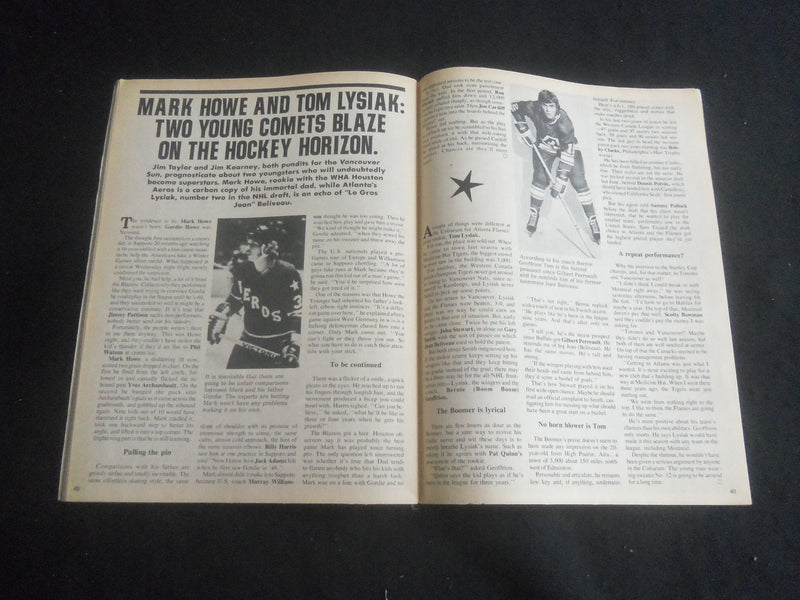 1974 MARCH ACTION SPORTS HOCKEY MAGAZINE - PHIL ESPOSITO COVER - B 6235N