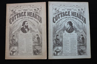 1875 THE COTTAGE HEARTH MAGAZINE - LOT OF 6 - K 2791