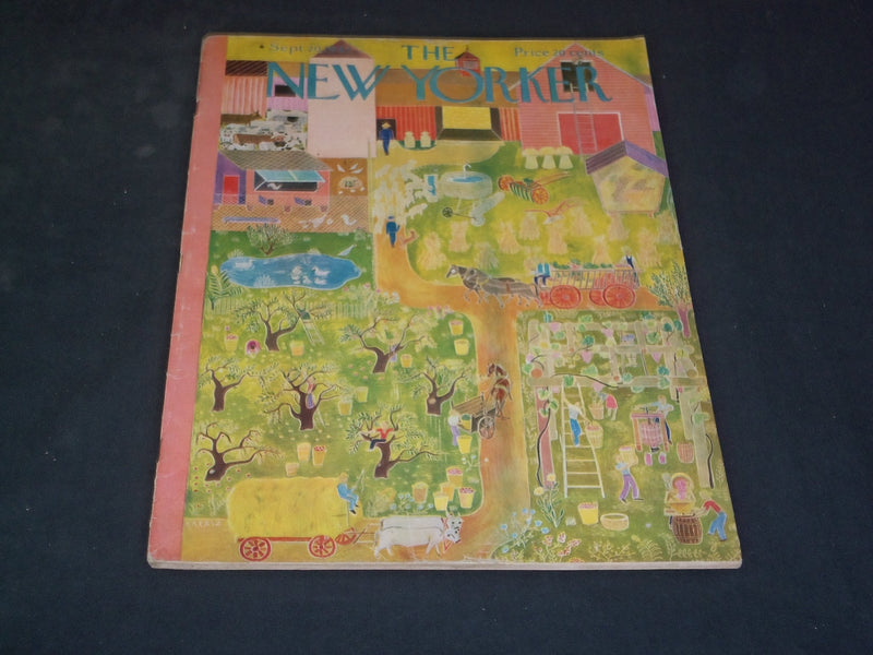 1947 SEPTEMBER 20 THE NEW YORKER MAGAZINE - ILLUSTRATED COVER - NY 281