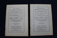 1929 THE AMERICAN MATHEMATICAL MONTHLY MAGAZINE - LOT OF 8 - O 3482