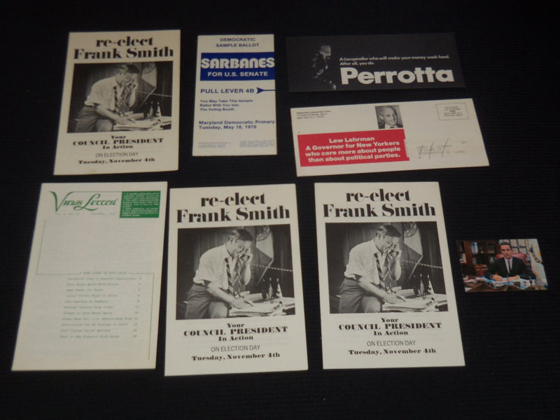 1970'S-1980'S ASSORTED POLITICAL CAMPAIGN LITERATURE LOT OF 64 - O 2597C
