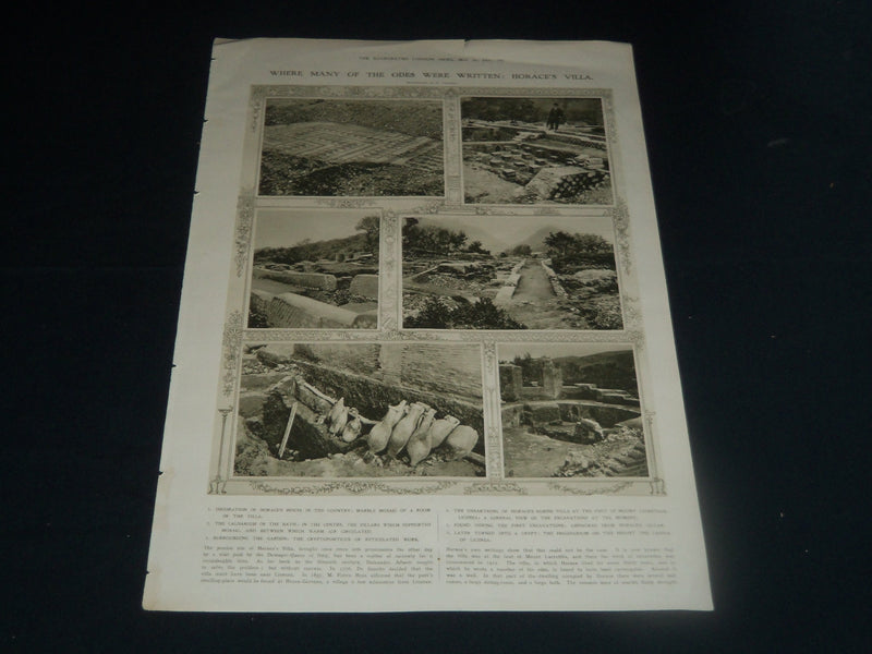 1913 MAY 24 ILLUSTRATED LONDON NEWS PORTRAIT OF ENRICO CARUSO - NP 3850