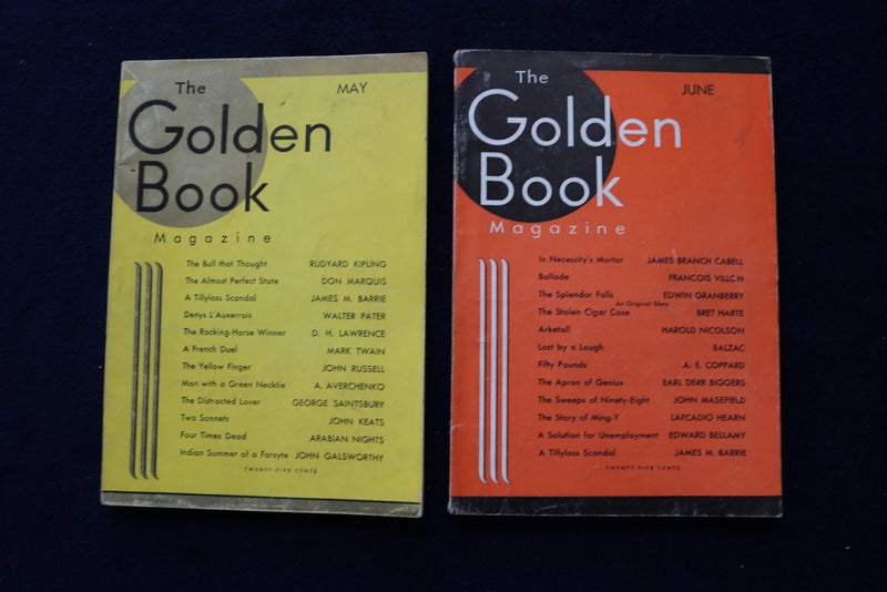 1933 THE GOLDEN BOOK MAGAZINE - LOT OF 8 - O 3457