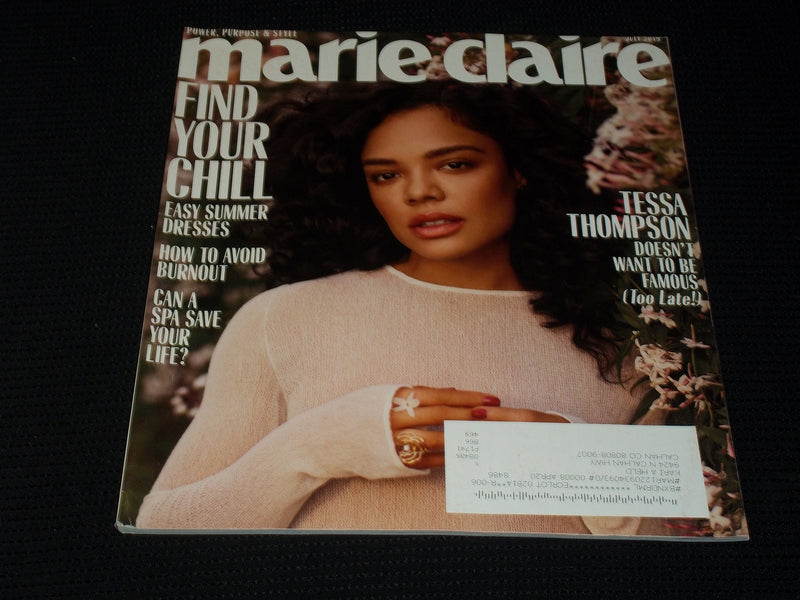 2019 JULY MARIE CLAIRE MAGAZINE - TESSA THOMPSON FRONT COVER - E 2718