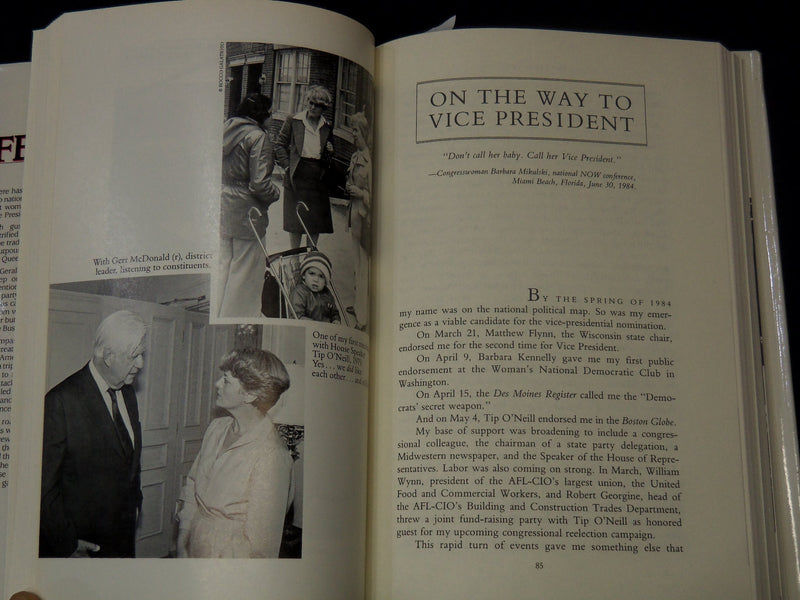 1985 FERRARO MY STORY BOOK INSCRIBED BY GERALDINE A. FERRARO - KD 2771E