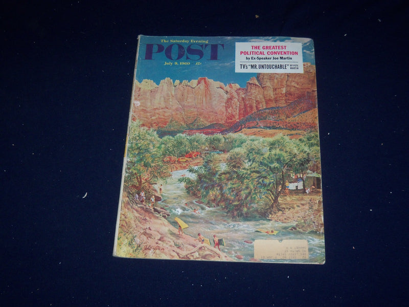 1960 JULY 9 THE SATURDAY EVENING POST MAGAZINE - ILLUSTRATED COVER - SP 5728