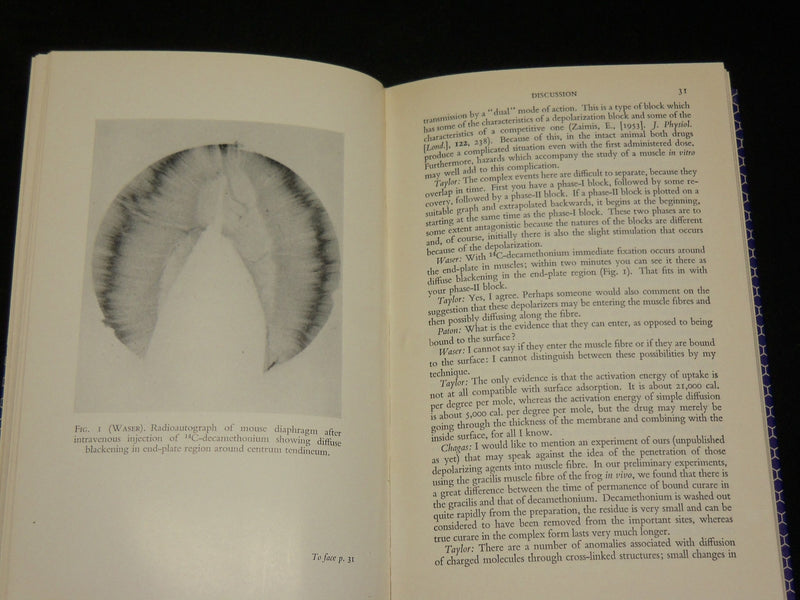 1962 CURARE AND CURARE-LIKE AGENTS BOOK EDITED BY A. V. S. DE REUCK - KD 2769I