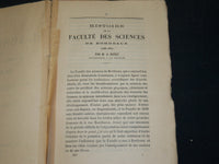 1887-1899 ACTES DE L'ACADEMIE DE BORDEAUX FRENCH MAGAZINE LOT OF 6 - WR 262