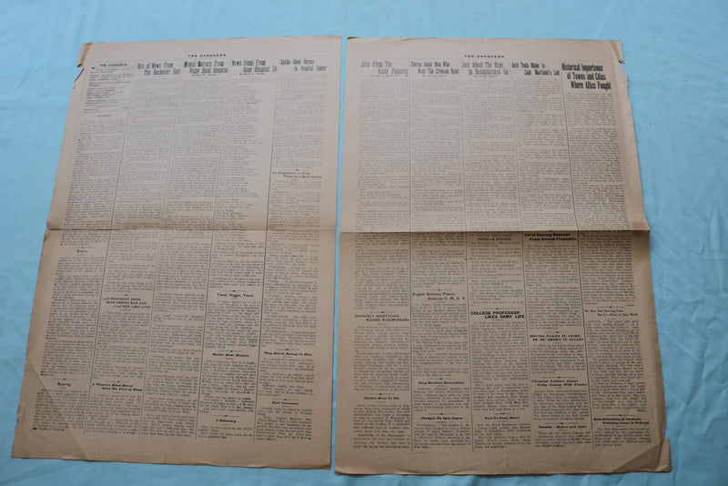 1918 THE CADUCEUS VICHY (FRANCE) HOSPITAL NEWSPAPER - LOT OF 2 - NP 9067