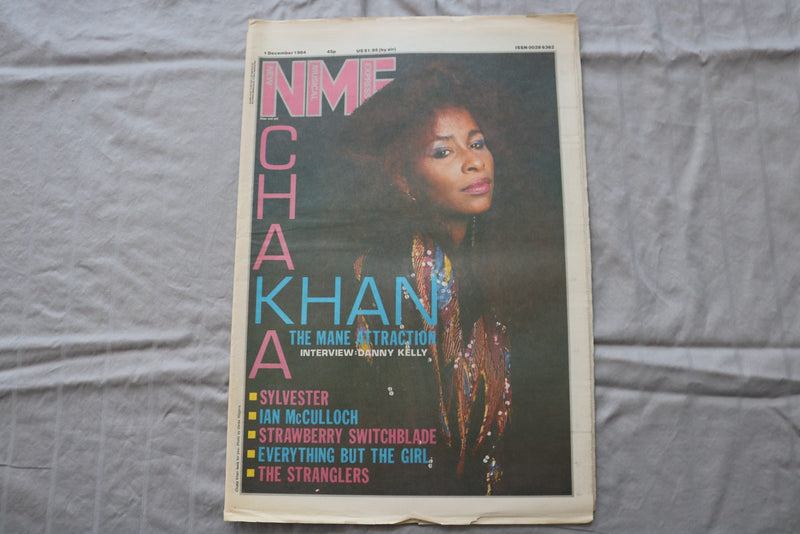 1984 DECEMBER 1 NEW MUSICAL EXPRESS NEWSPAPER - CHAKA KHAN COVER - NP 9280