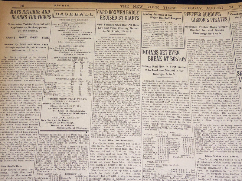 1920 AUG 24 NEW YORK TIMES - U. S. ATHLETES WIN WORLD TITLE AT ANTWERP - NT 8570