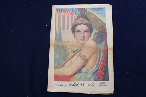 1945 FEBRUARY 25 AMERICAN WEEKLY MAGAZINE - LADIES OF EMPIRE COVER - E 22622