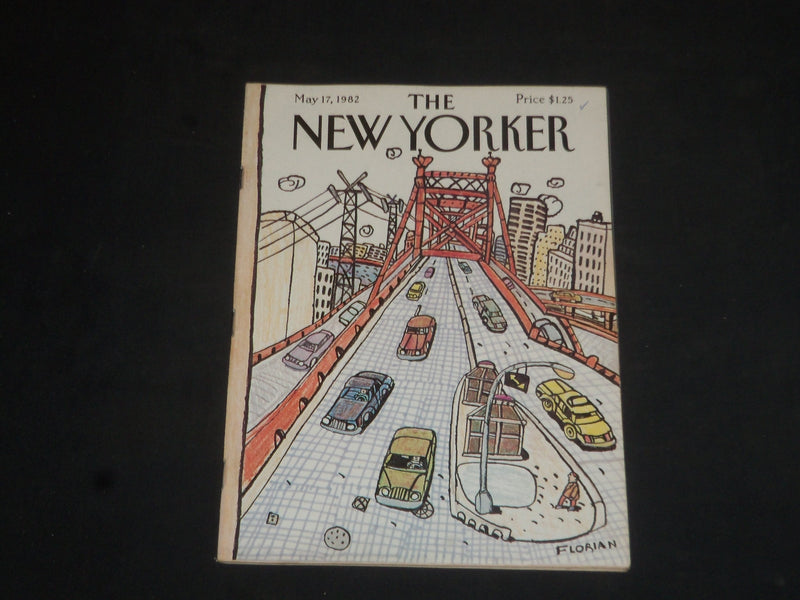 1982 MAY 17 THE NEW YORKER MAGAZINE - ILLUSTRATED COVER - NY 2198