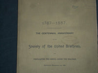 1887-1890 UNITED BRETHREN SOCIETY PROCEDINGS BOOKLET - LOT OF 5 - O 226B