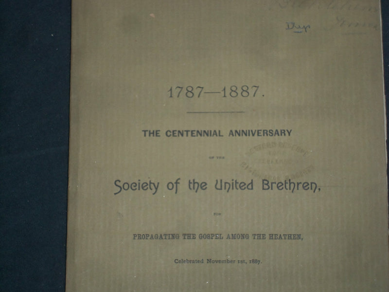 1887-1890 UNITED BRETHREN SOCIETY PROCEDINGS BOOKLET - LOT OF 5 - O 226B