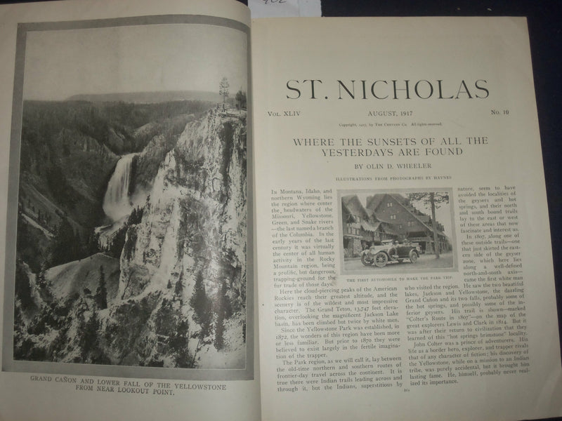 1917 AUGUST ST. NICHOLAS MAGAZINE - NORMAN ROCKWELL ILLUSTRATION - ST 5503M