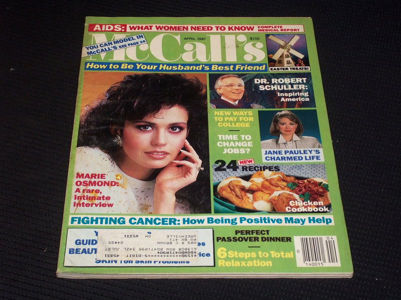 1987 APRIL MCCALL'S MAGAZINE - MARIE OSMOND FRONT COVER - E 535