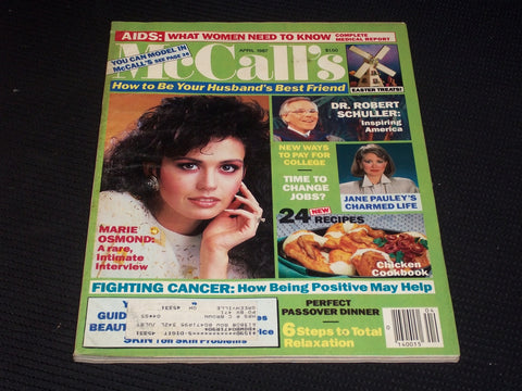 1987 APRIL MCCALL'S MAGAZINE - MARIE OSMOND FRONT COVER - E 535
