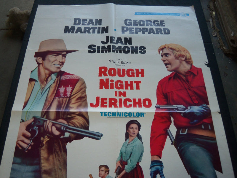 1967 ROUGH NIGHT IN JERICHO MOVIE POSTER - DEAN MARTIN - GEORGE PEPPARD - P 520