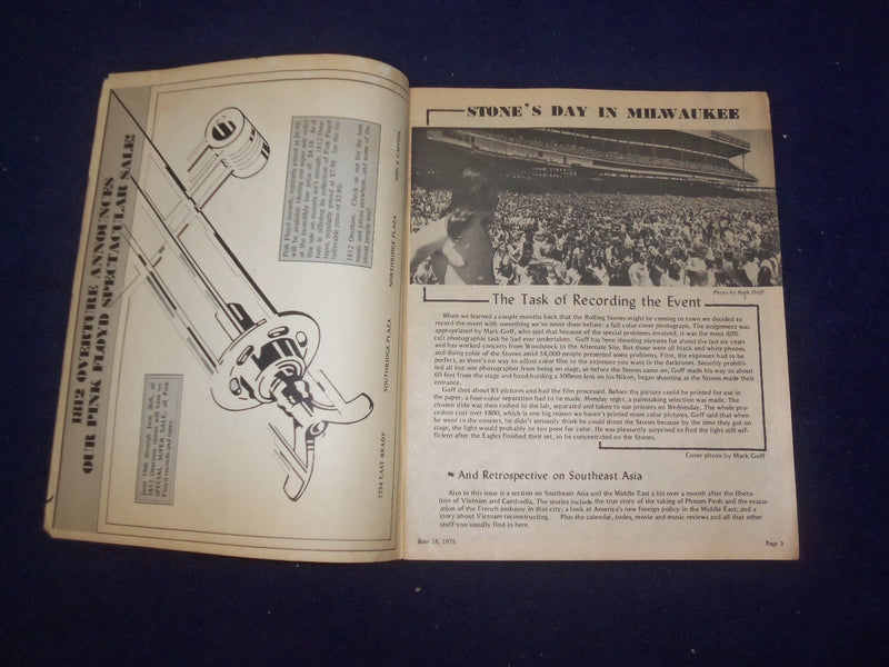1975 JUNE 18 BUGLE AMERICAN MAGAZINE - THE ROLLING STONES, BEHIND SCENES- J 9427