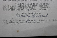 1930'S BRADLEY KINCAID FOLK SINGER TYPED LETTER - K 2763