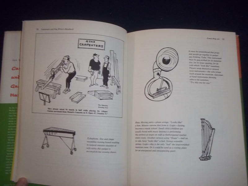 1967 CARTOONIST'S AND GAG WRITERS'S HANDBOOK HARDCOVER BOOK BY J. MARKOW-KD 8149