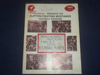 1980-82 CLIFTON FIGHTING MUSTANDS FOOTBALL PROGRAMS - LOT OF 3 - ST 5503G