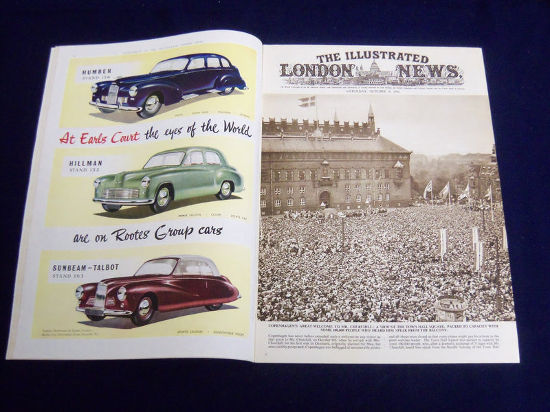 1950 OCTOBER 21 ILLUSTRATED LONDON NEWS MAGAZINE - TOWN HALL SQUARE - E 8153
