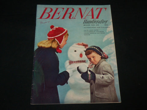 1955 BERNAT HANDICRAFTER BOOK NO. 46 - ACCESSORIES FOR CHILDREN - J 6721